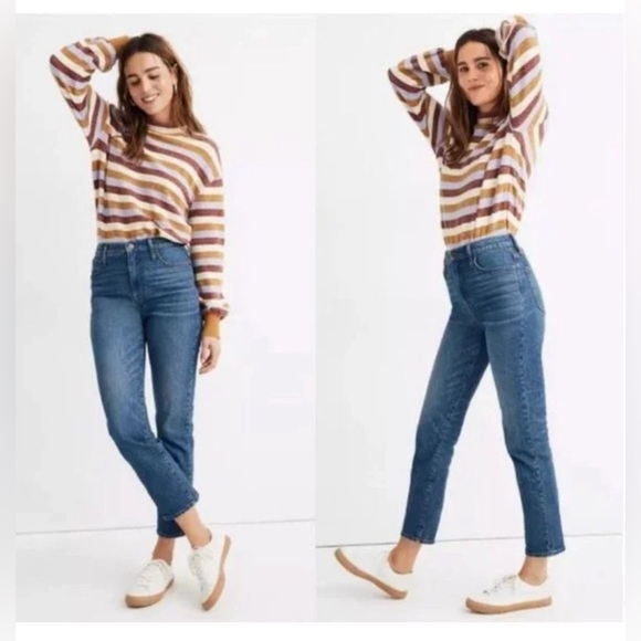 Madewell Classic Straight Jean Cropped - Picture 2 of 8